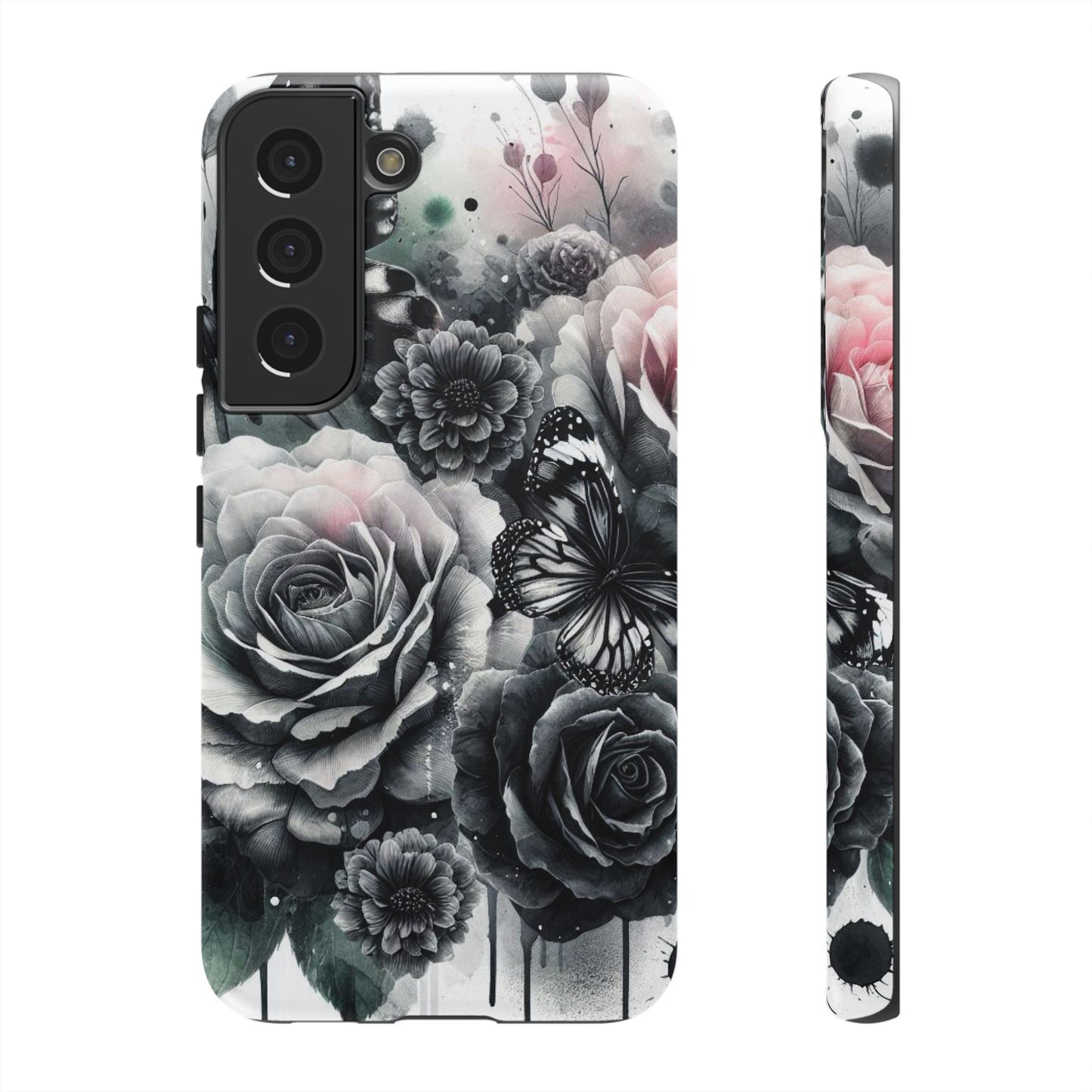 Ethereal Bloom – Floral & Butterfly Art Mobile Cover