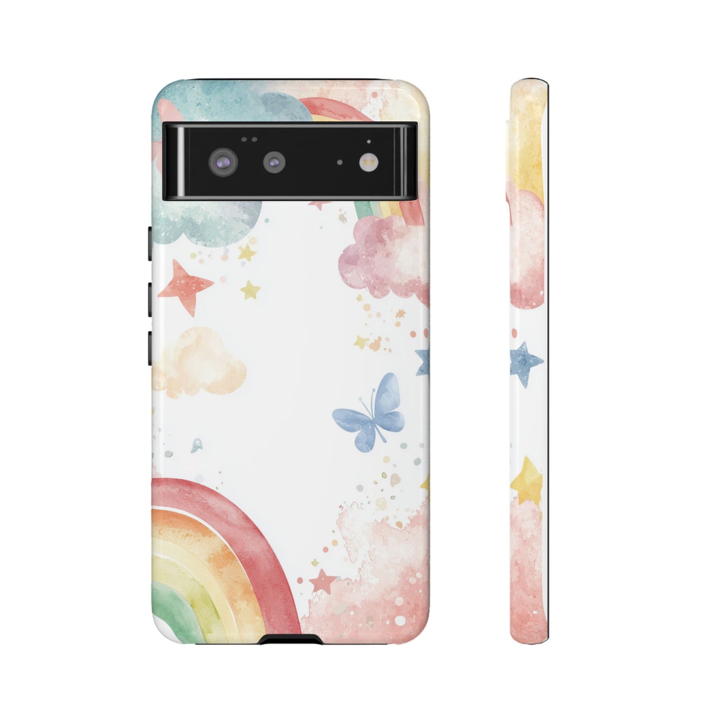 Dreamy Skies & Rainbows Watercolor Phone Case for iPhone, google Pixel & Samsung