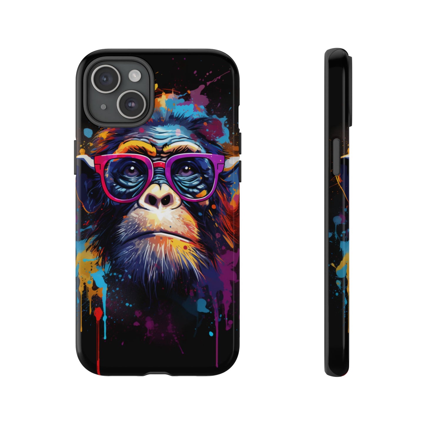 Grafitti Monkey Print Phone Case - iPhone, Samsung & Google Pixel Cover - Artistic Phone Case, Animal Lover Gift