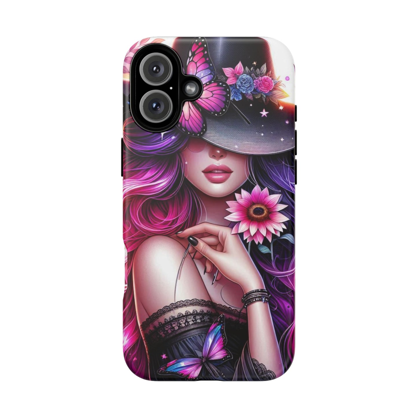 Celestial Charm – Cosmic Cowgirl & Butterfly Magic Mobile Cover