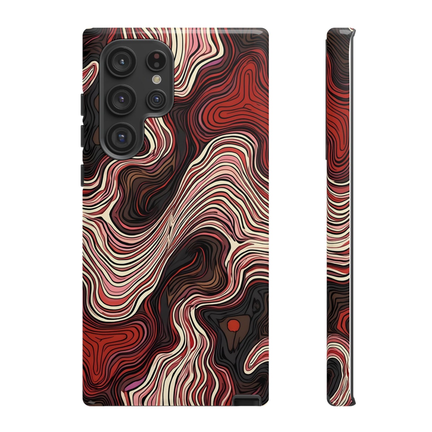 Abstract wavy illusion with swirling lines | Pattern Design