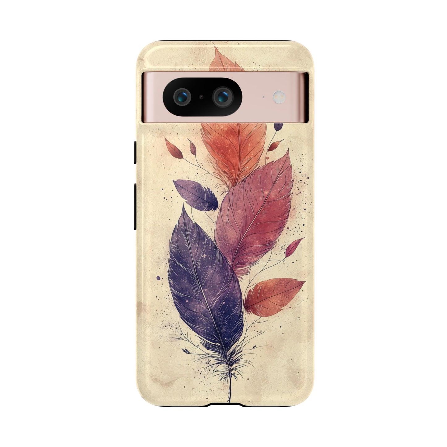 Boho Feather Bloom Phone Case for iPhone, Pixel & Samsung