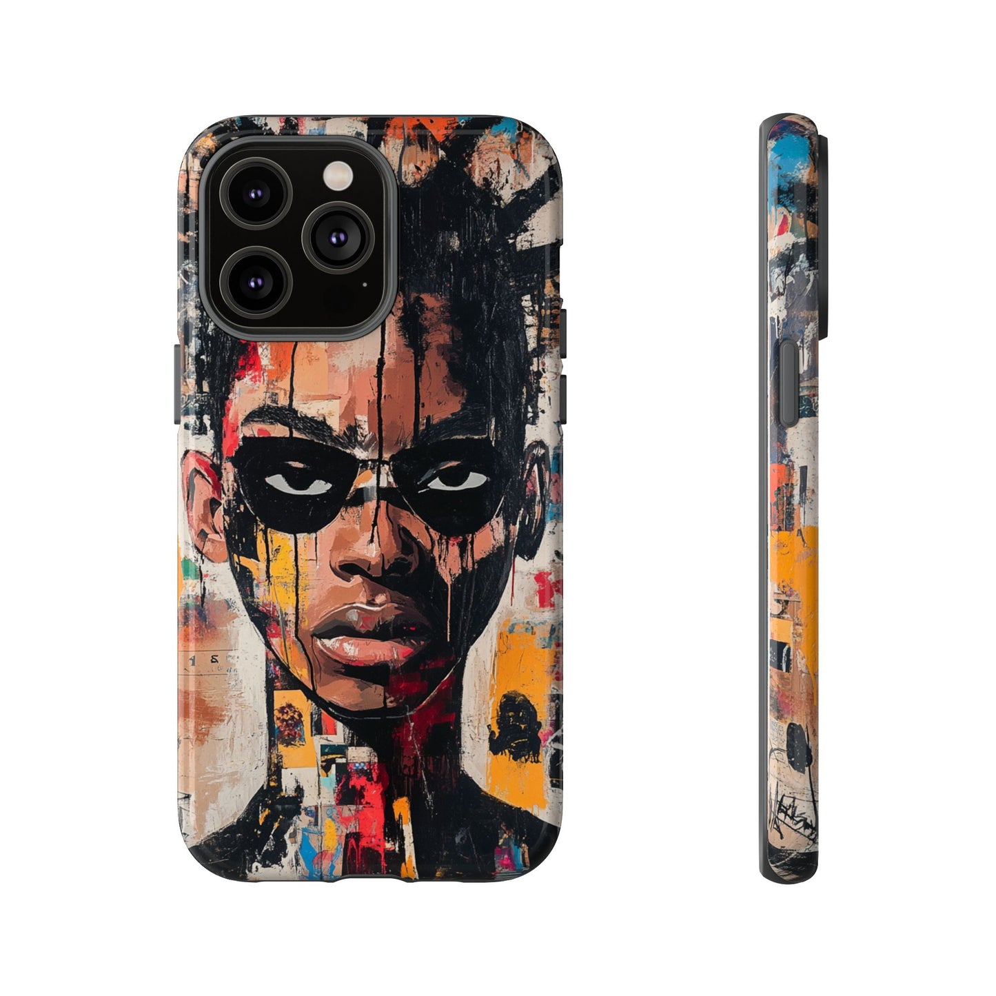 Abstract Graffiti Phone Case – Basquiat Art Inspired - iPhone, Samsung & Google Pixel Cover - Artistic Painting Case, Art Lover Gift