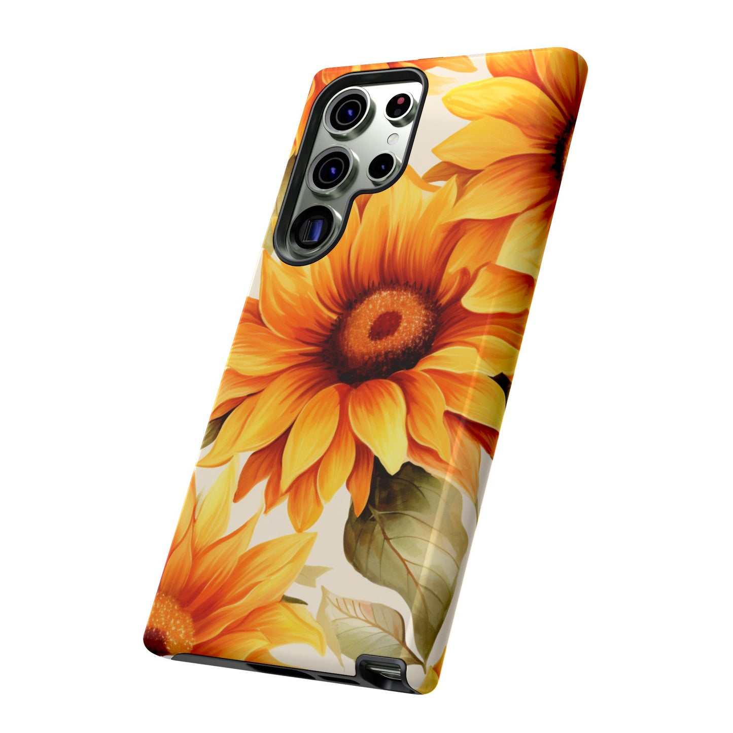Golden Sunflower Glow Mobile Case – Radiant & Elegant