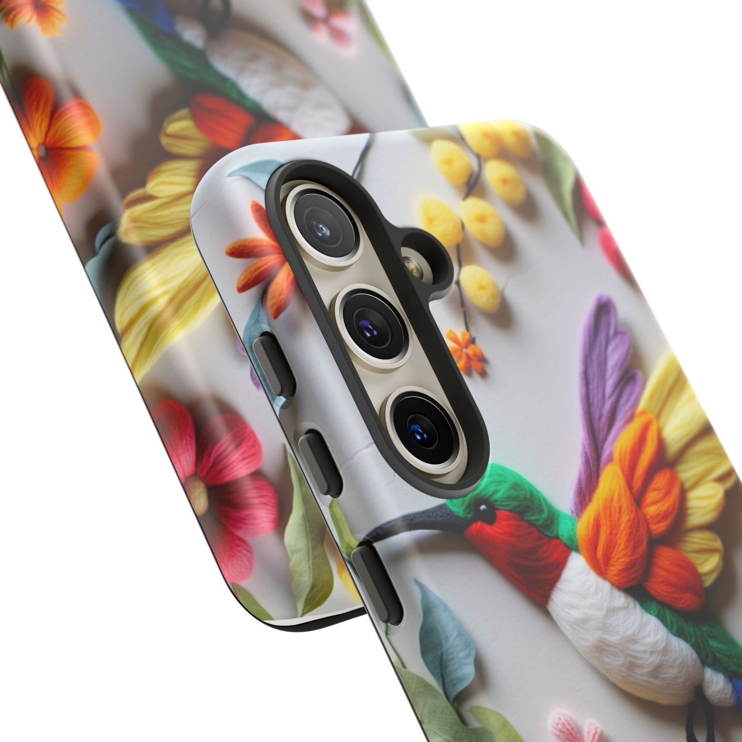 Elegant Hummingbird with Floral Mosaic Design | Nature's Artistic Vibes | iPhone 16 Pro