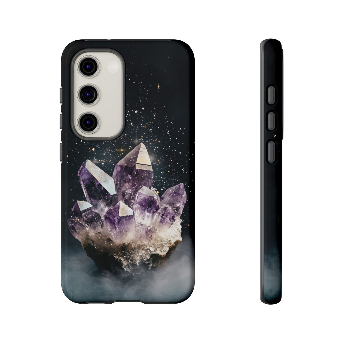 Celestial Amethyst Crystal Phone Case for iPhone, Samsung & Google Pixel