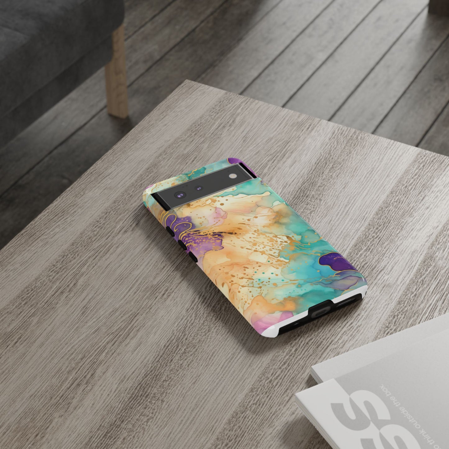 Golden Aura Abstract Watercolor Mobile Case
