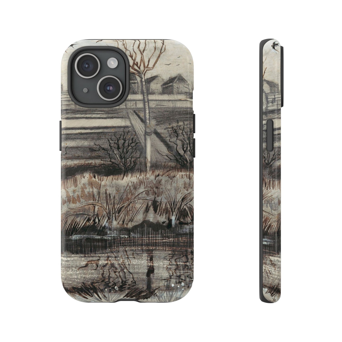 Vincent Van Gogh Lake Painting Phone Case - iPhone, Samsung, Google Pixel - Artistic Impressionist Cover