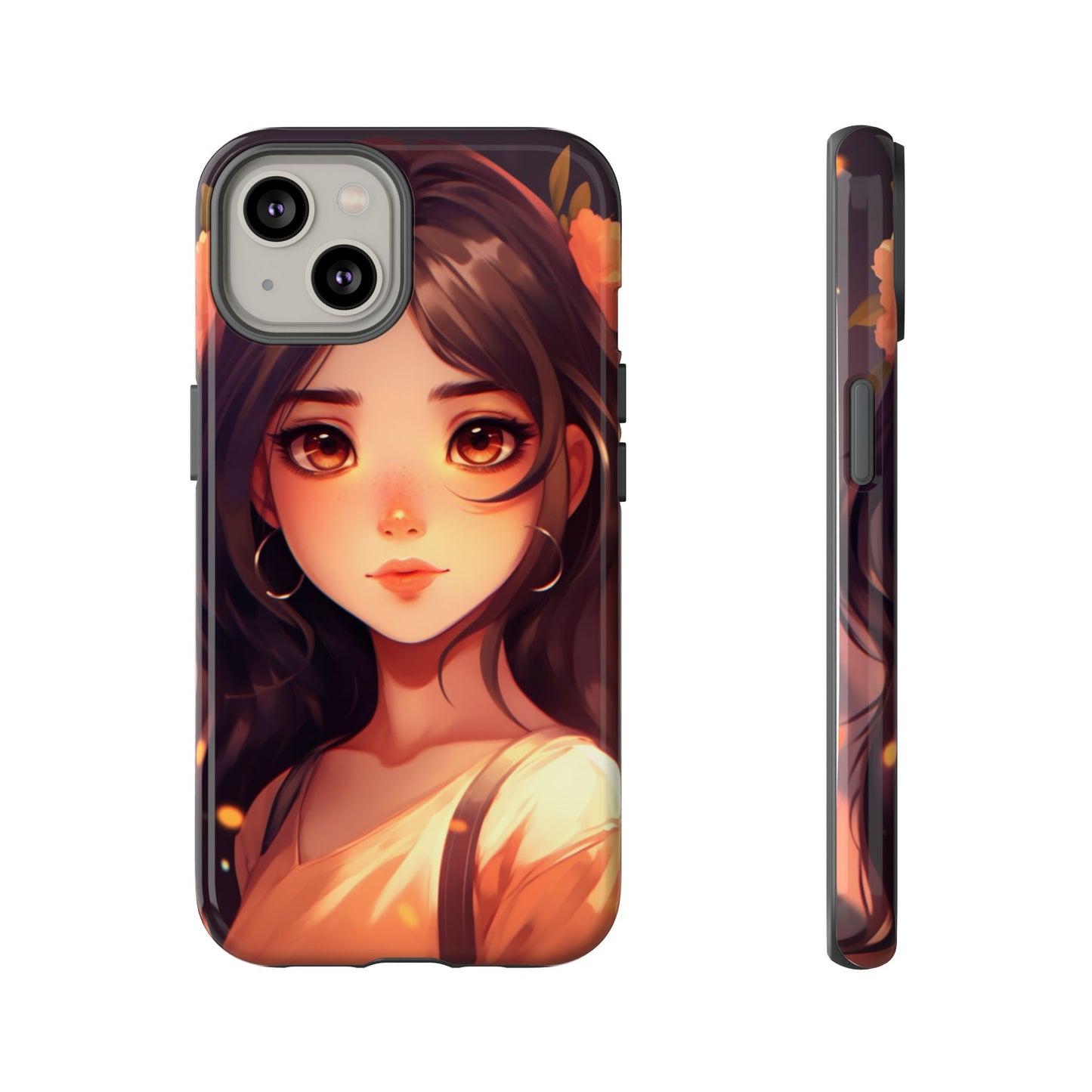 Anime Girl Phone Case - Cute Aesthetic Cover for iPhone, Samsung & Google Pixel, Kawaii Phone Case, Girly Phone Case, Anime Lover Gift