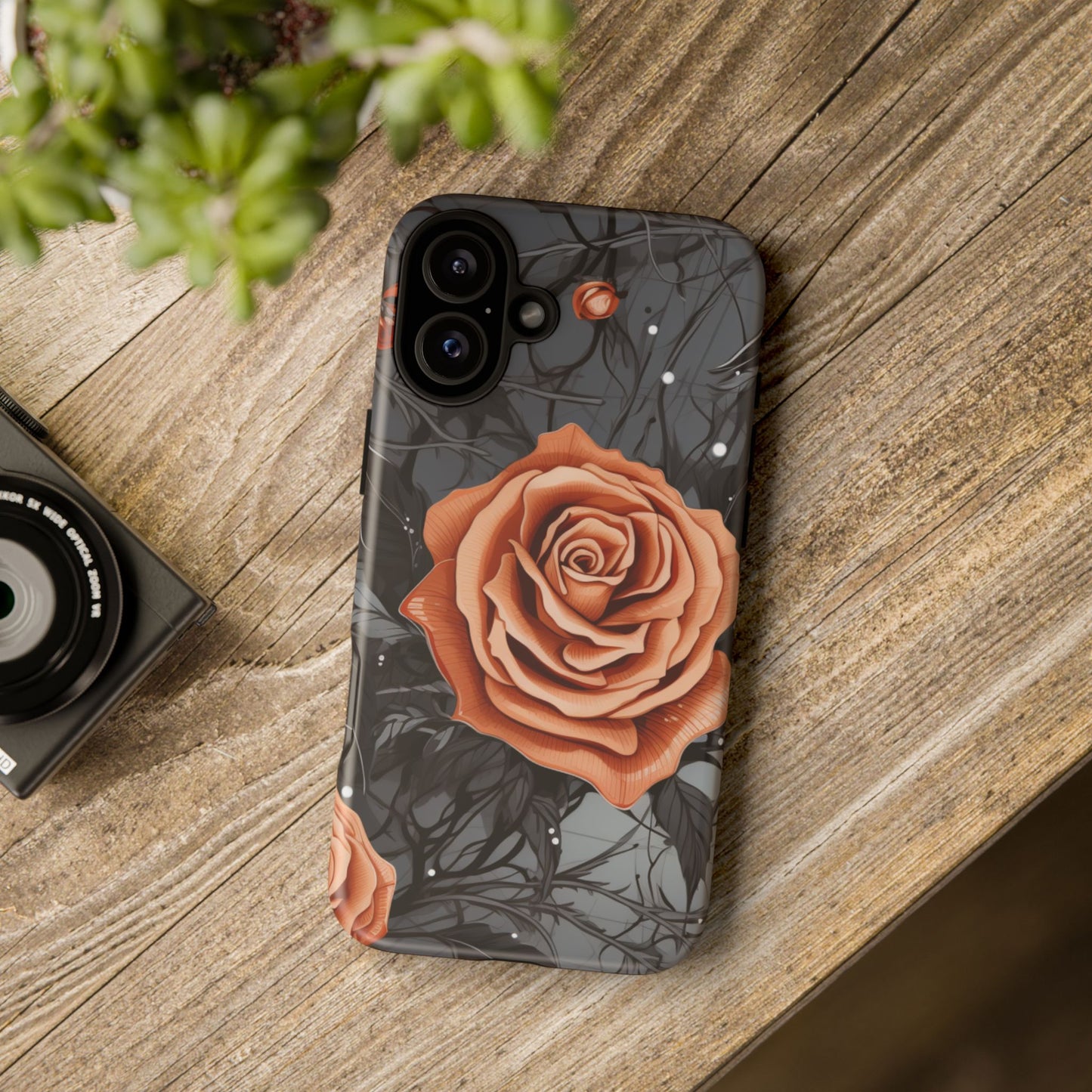 Mystic Noir Rose Mobile Case
