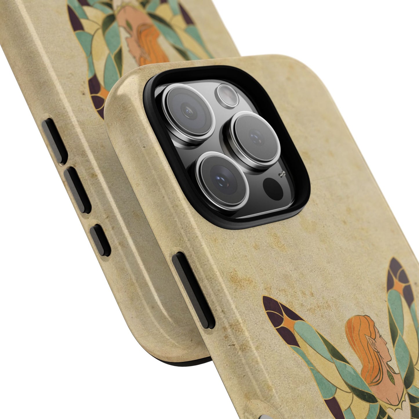 Minimal Vintage Butterfly Woman Phone Case – Aesthetic Retro Art for iPhone, Samsung & Google Pixel