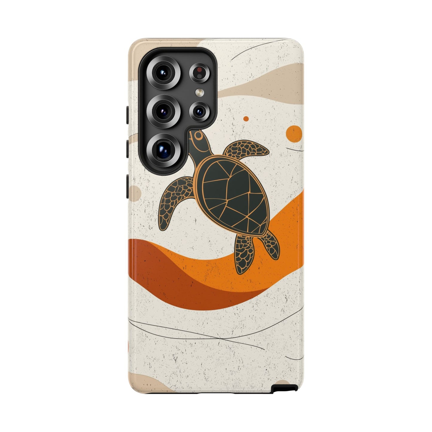Flow of the Tide: Abstract Turtle Drift Phone Case for iPhone, Samsung & Pixel