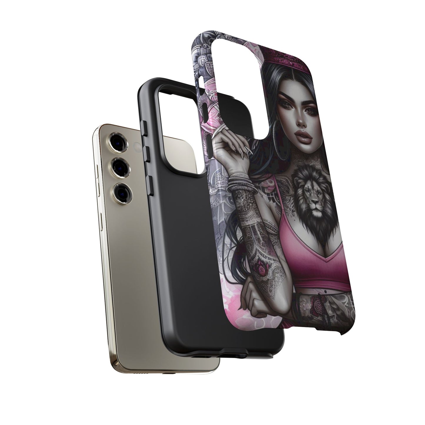 Queen of the Jungle – Regal Tattooed Goddess Mobile Cover