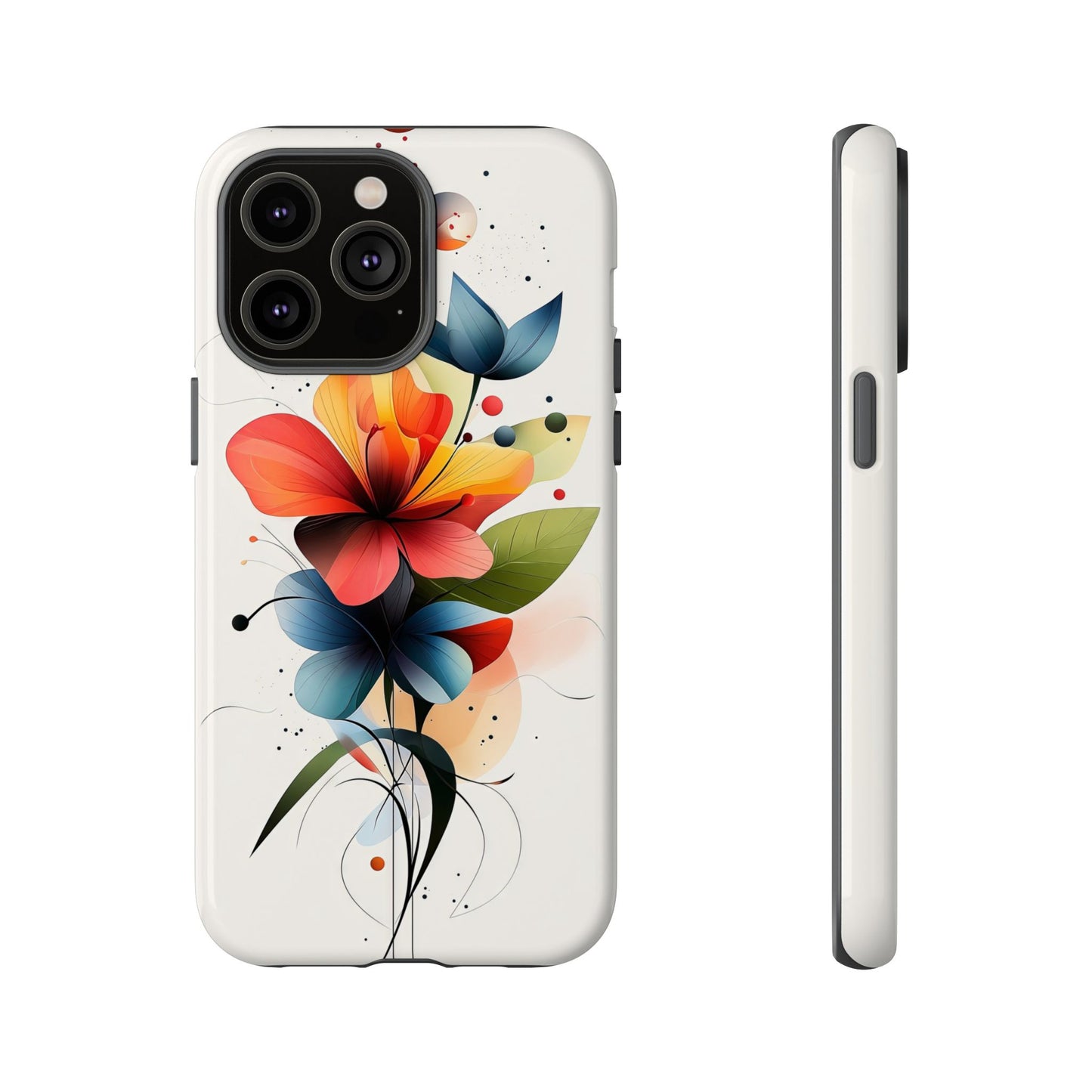 Vibrant Bloom – Modern Floral Art Phone Case for iPhone, Pixel & Samsung