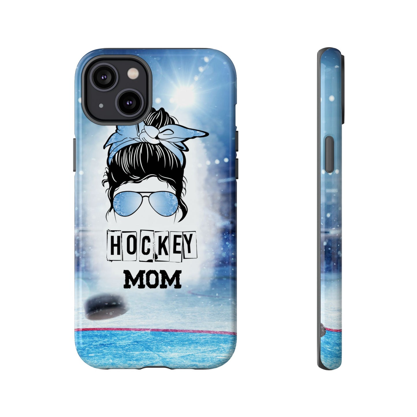 Hockey Mama Phone Case - Protective & Stylish Cover for iPhone, Samsung & Google Pixel, Messy Bun Phone Case, Gift for Game Lover