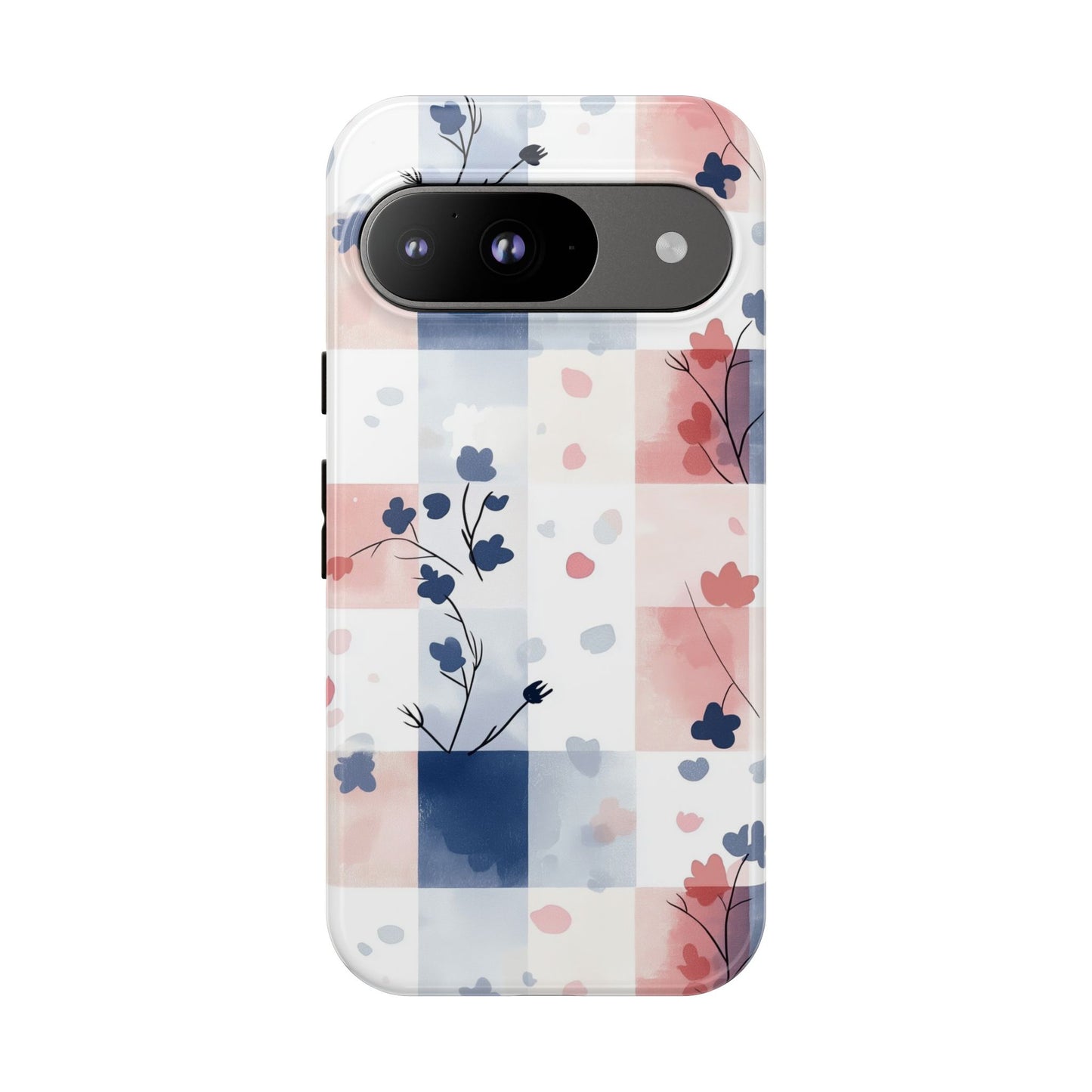 Kawaii Gingham Pastel Phone Case for iPhone, Samsung, Google Pixel