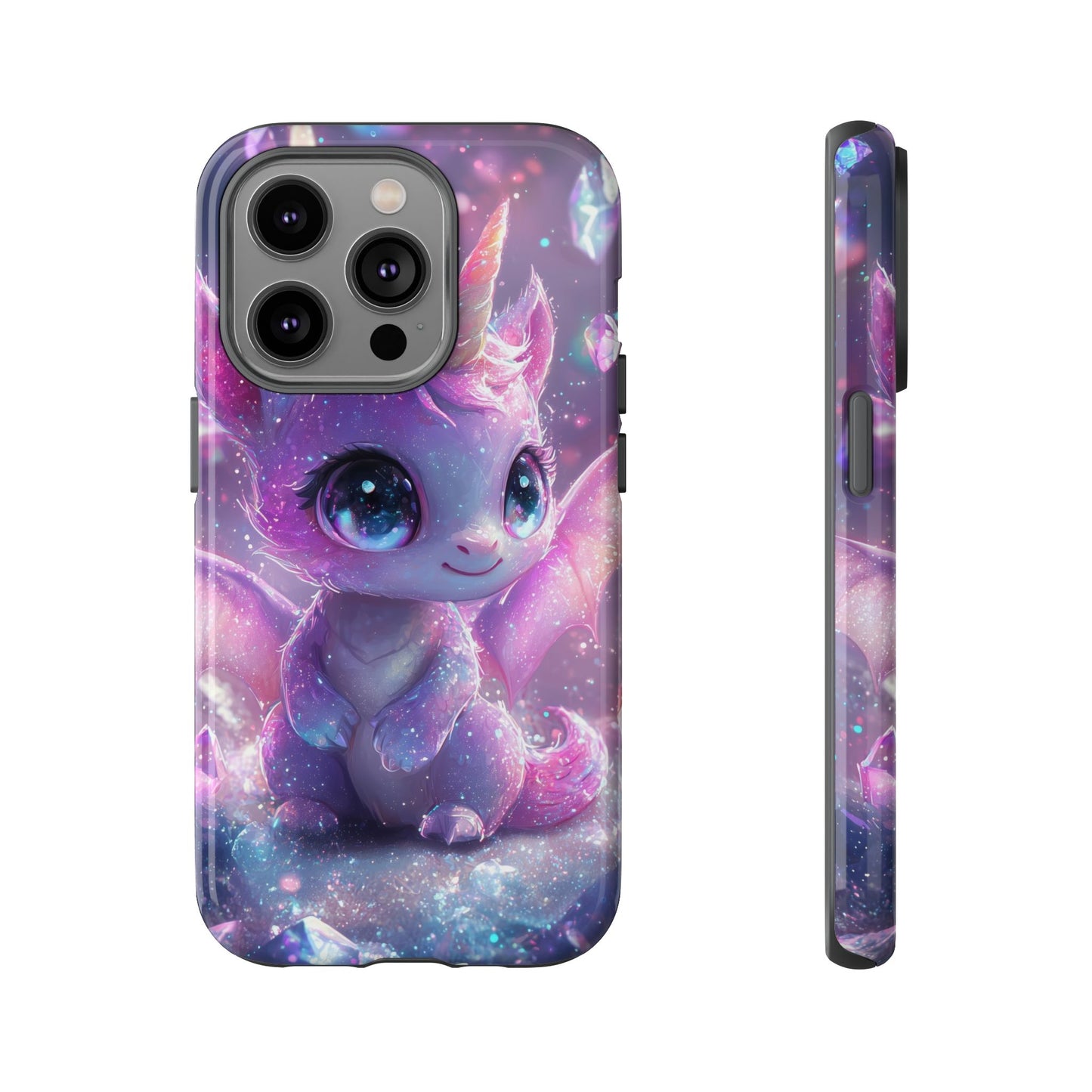 Mystic Crystal Unicorn-Dragon Phone Case for iPhone, Samsung, Google Pixel