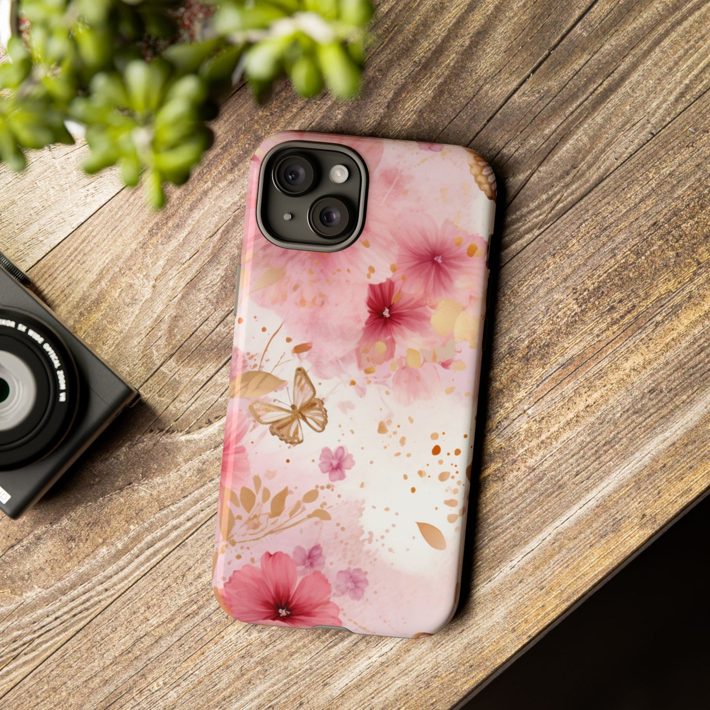 Blush Elegance Floral Mobile Case