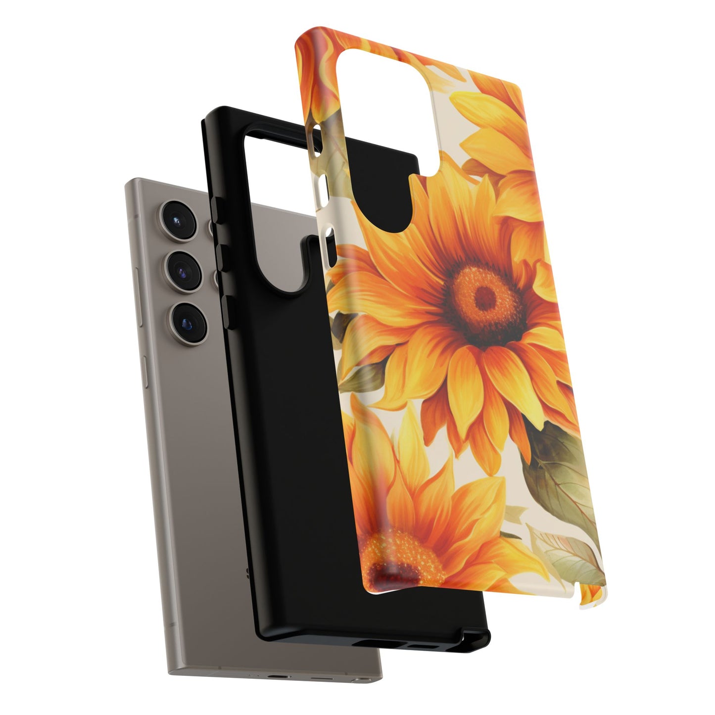 Golden Sunflower Glow Mobile Case – Radiant & Elegant