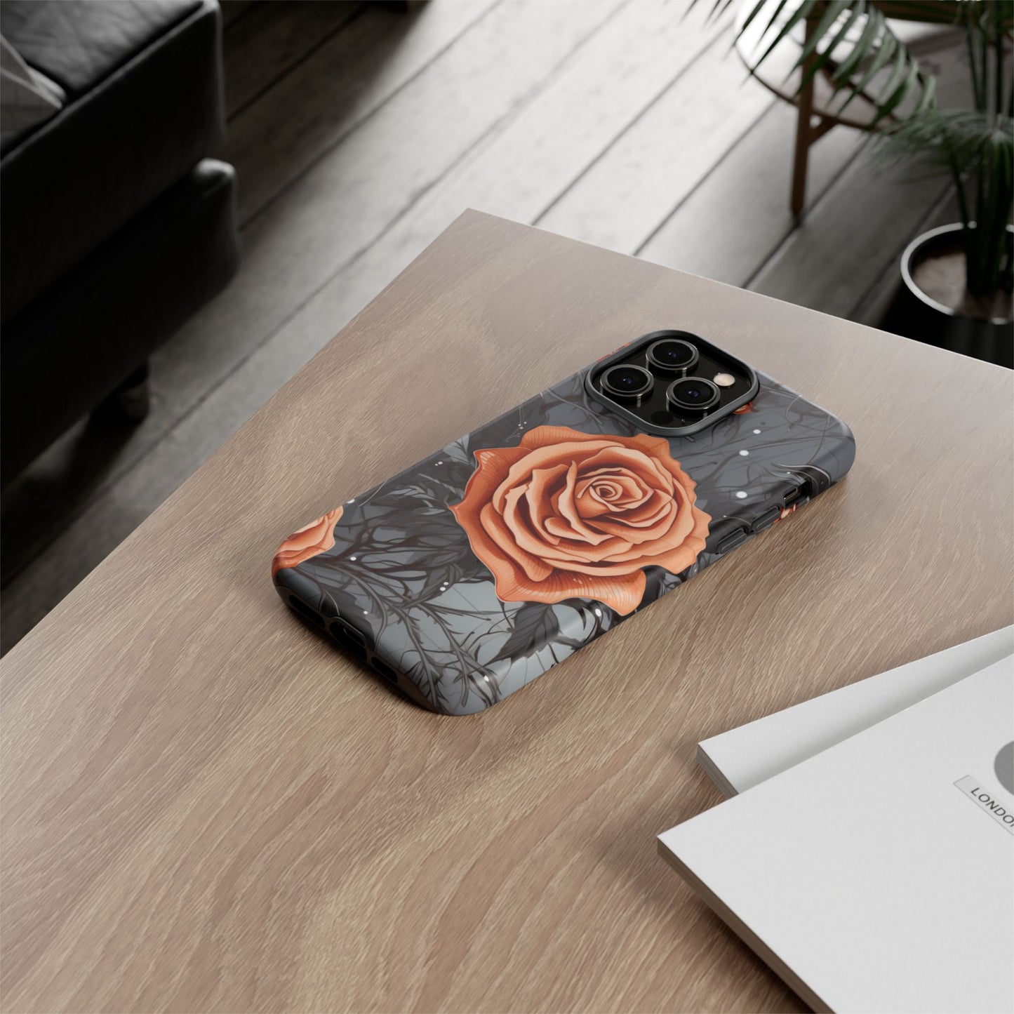 Mystic Noir Rose Mobile Case