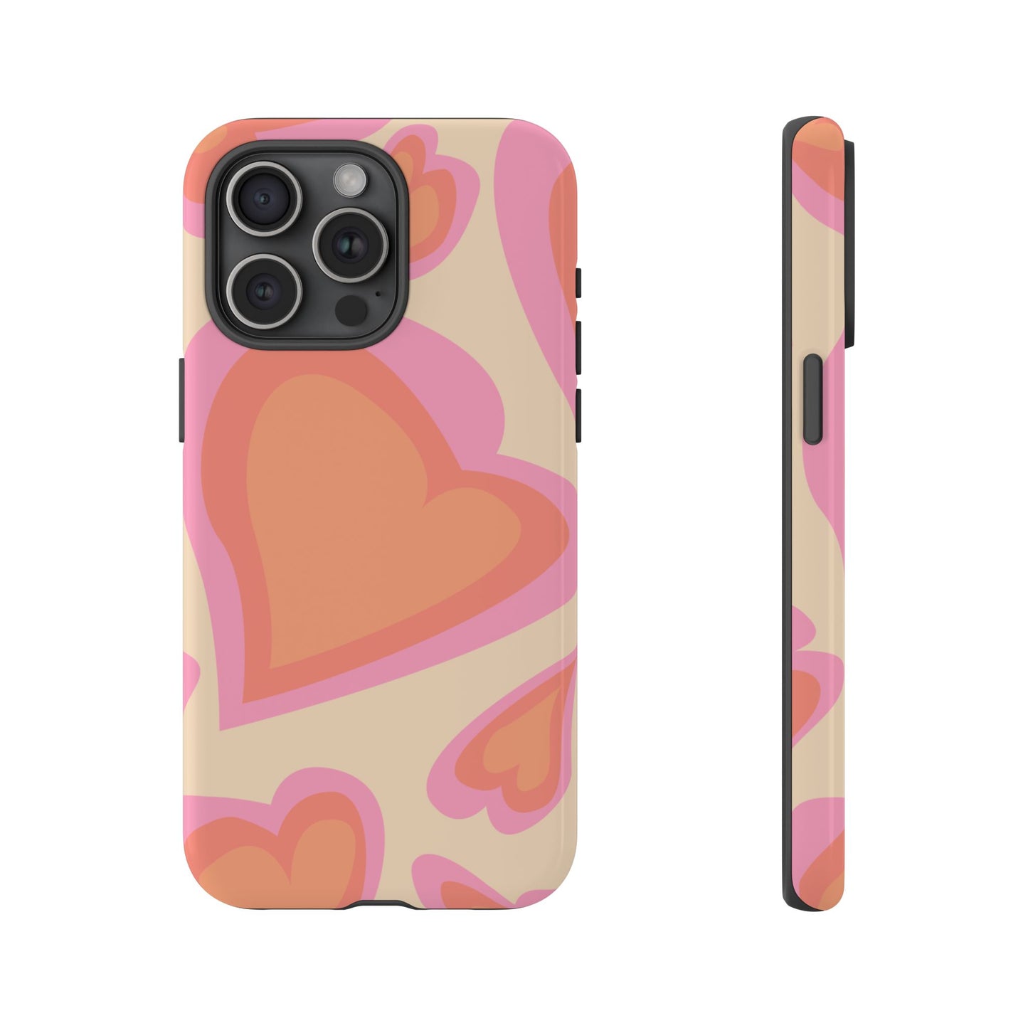 Retro Heart Phone Case – Cute Vintage Aesthetic for iPhone, Samsung & Google Pixel