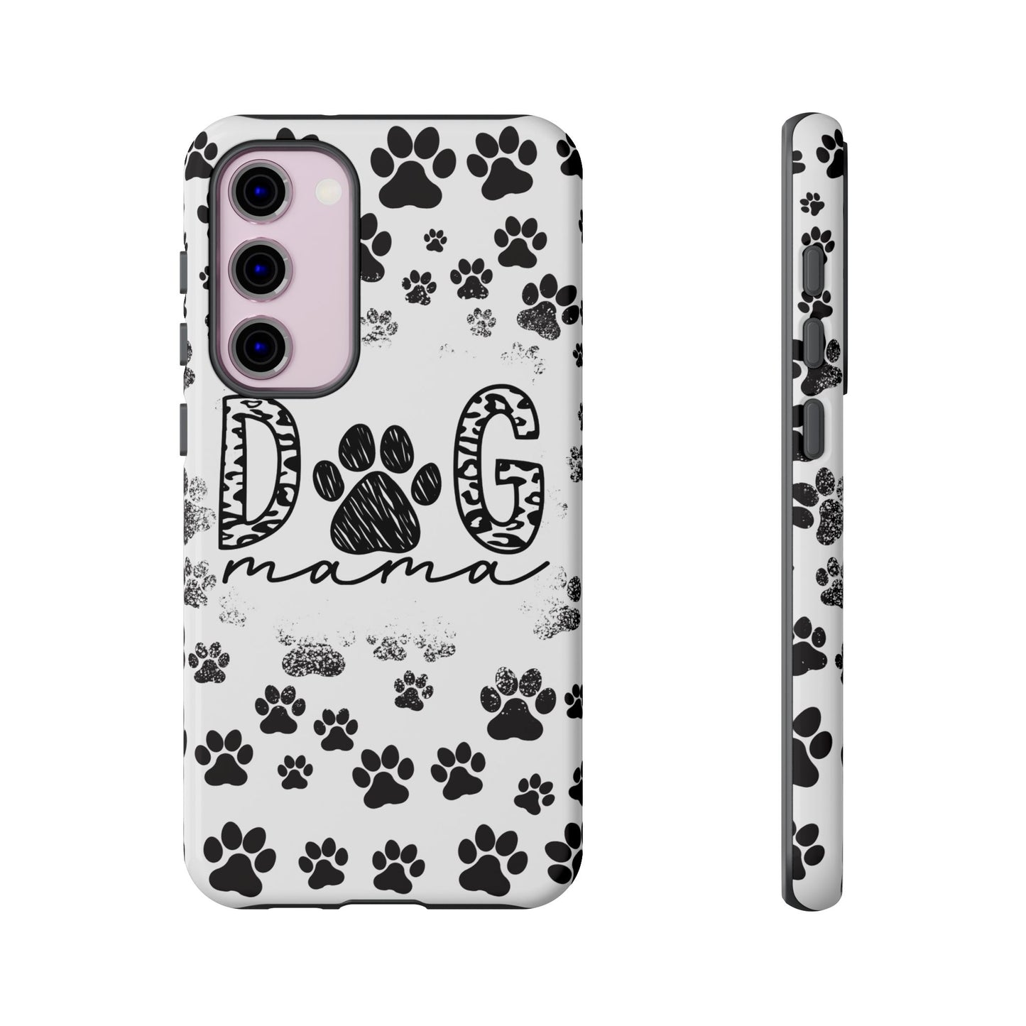 Dog Mama Phone Case for iPhone, Samsung & Google Pixel, Paw Print Phone Cover, Furry Friend Phone Case, Dog Owner/Pat Parents/Dog Mom Gifts