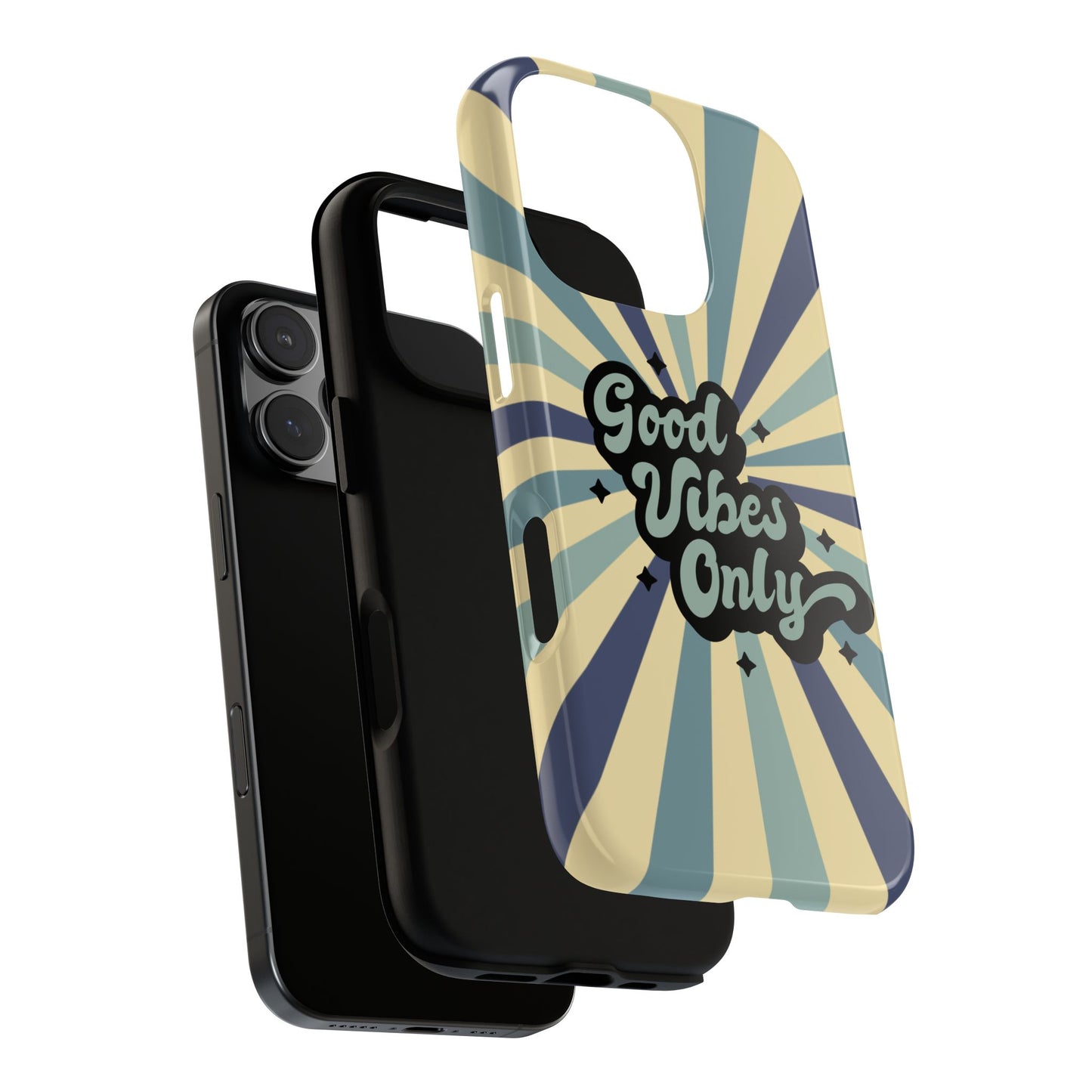 Retro "Good Vibes Only" Phone Case β Vintage Aesthetic for iPhone, Samsung & Google Pixel