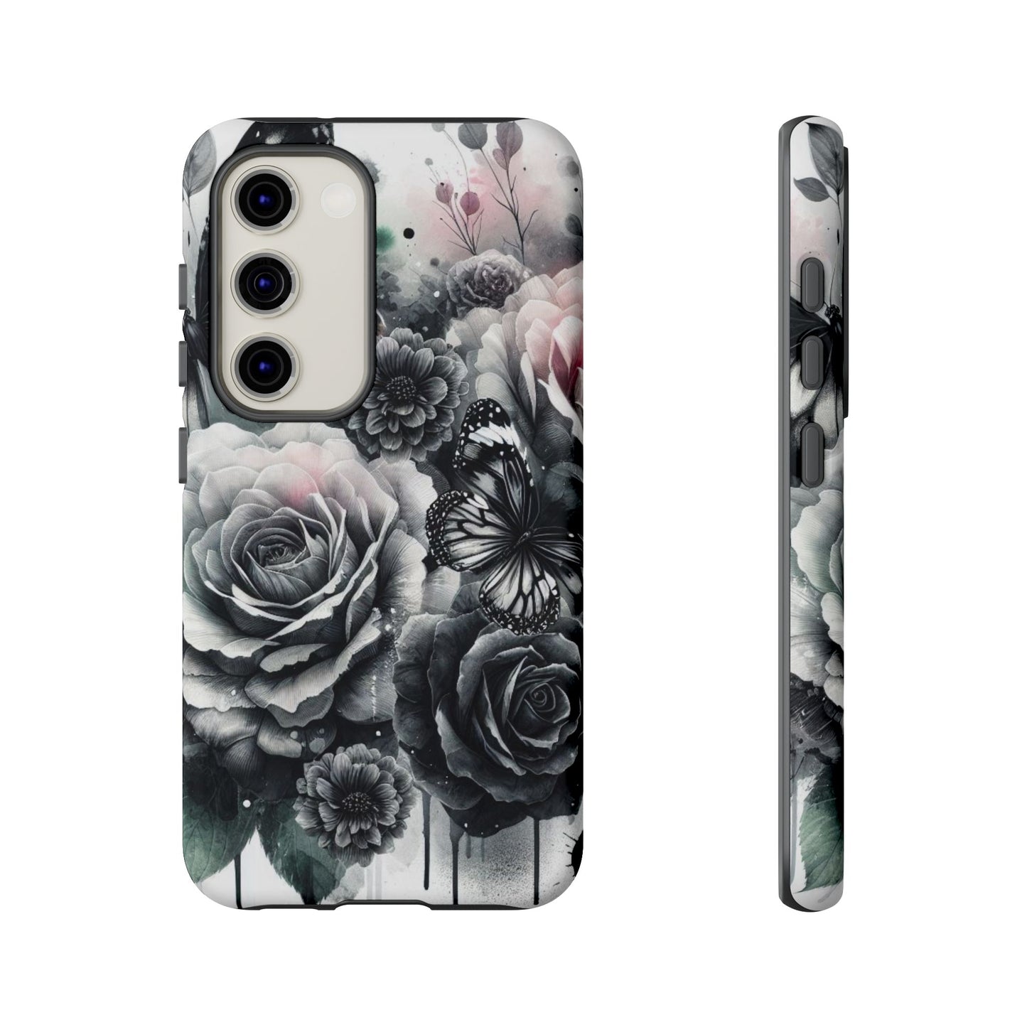 Ethereal Bloom – Floral & Butterfly Art Mobile Cover