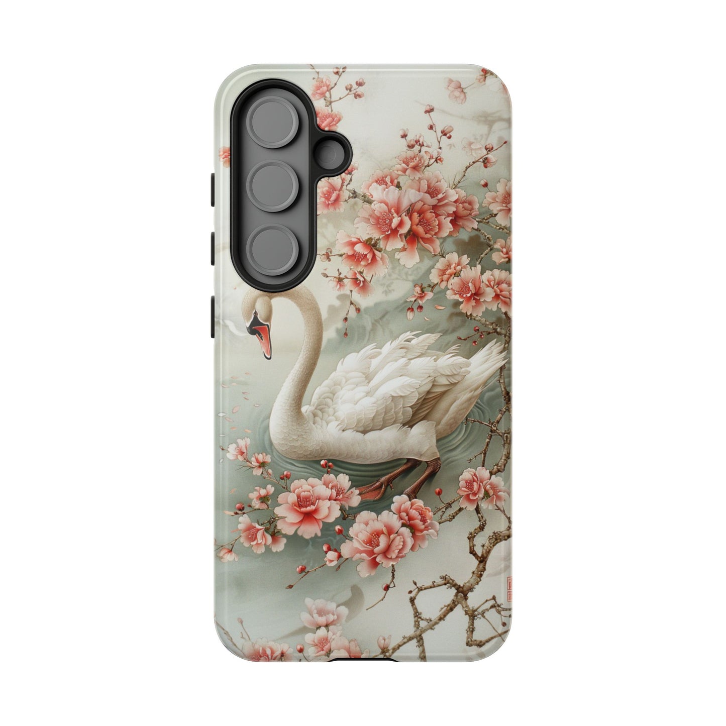 Floral Swan Phone Case β Bird Phone Case, Elegant & Protective for iPhone, Samsung & Google Pixel