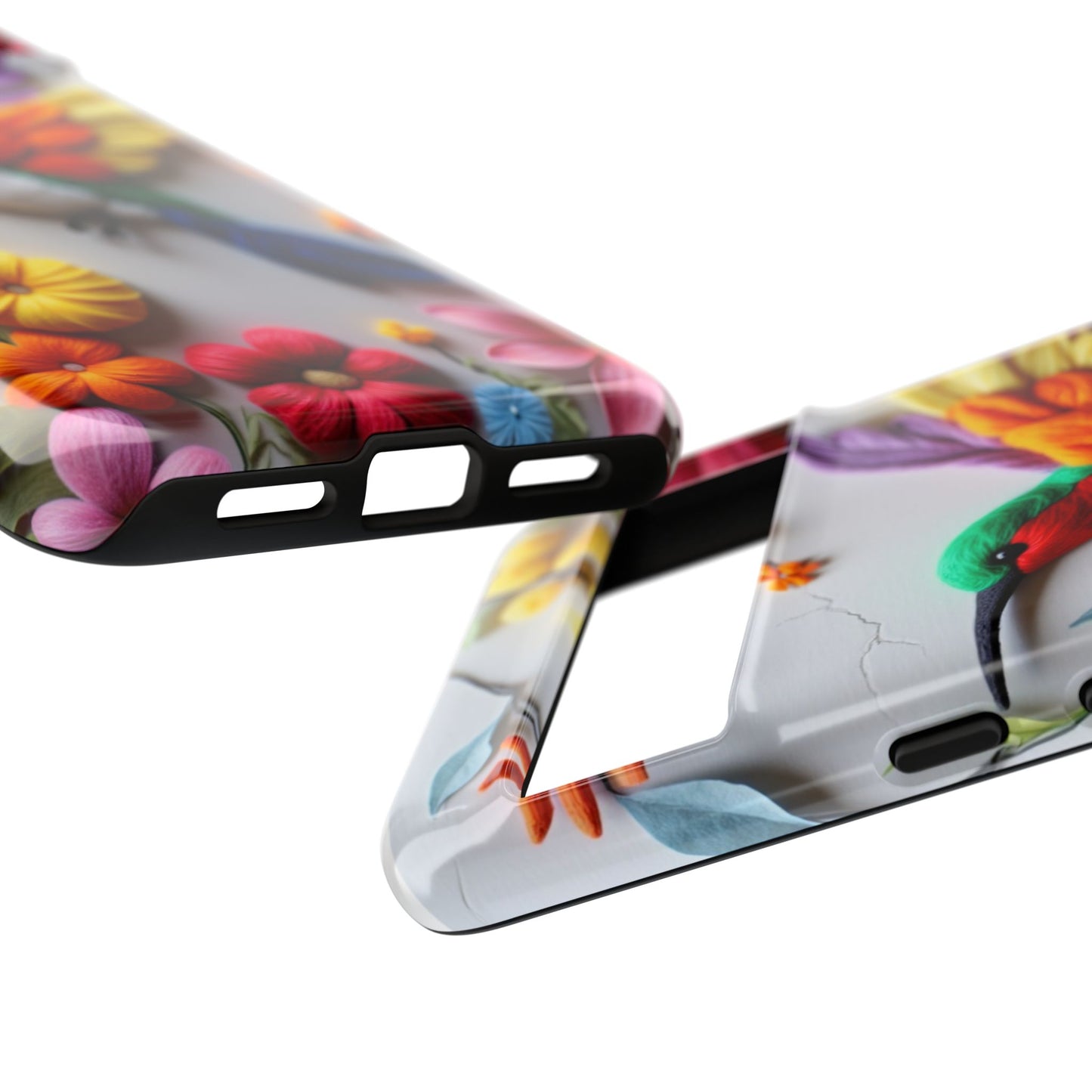 Elegant Hummingbird with Floral Mosaic Design | Nature's Artistic Vibes | iPhone 16 Pro