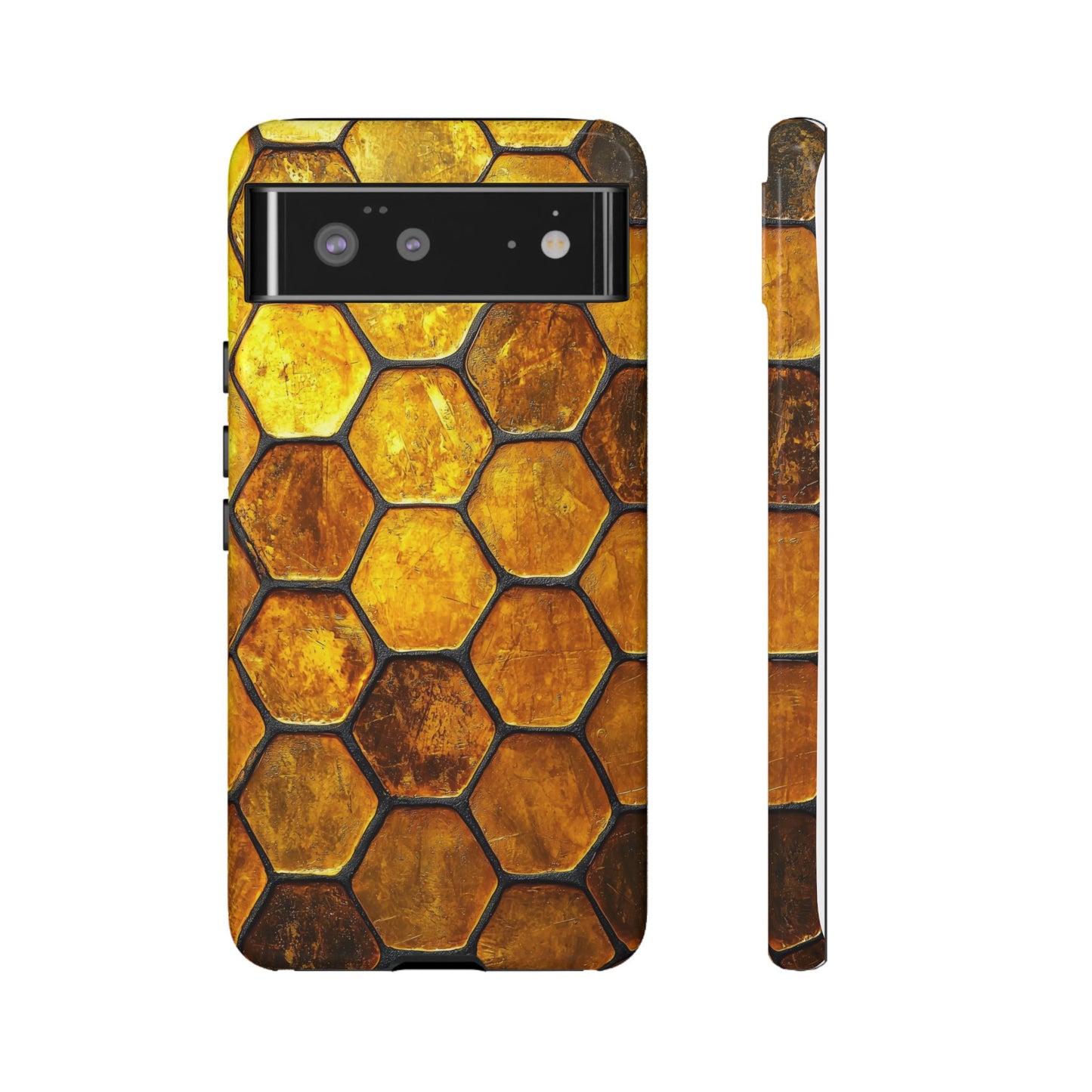 Golden Honeycomb Phone Case – iPhone, Google Pixel, Samsung