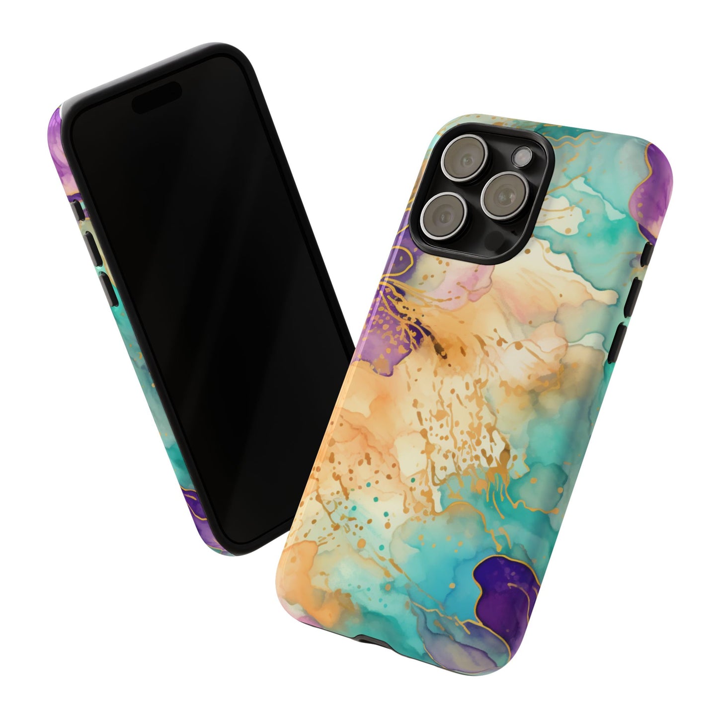 Golden Aura Abstract Watercolor Mobile Case