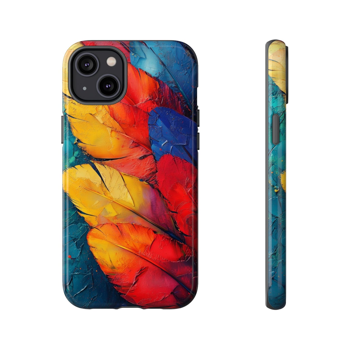 Tropical Macaw Feather Phone Case for iPhone, Samsung & Google Pixel