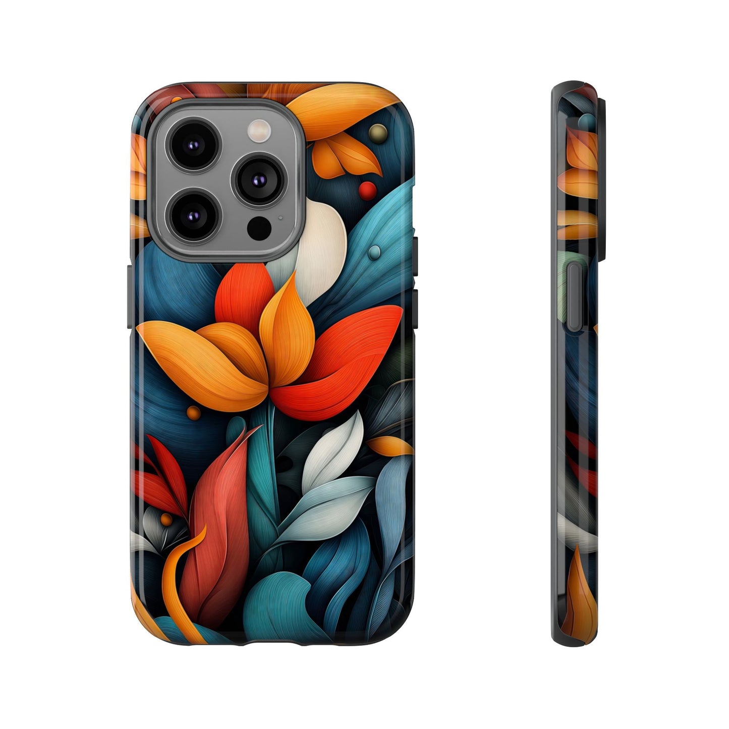 Velvet Bloom – Elegant Floral Art Phone Case for iPhone, Pixel & Samsung
