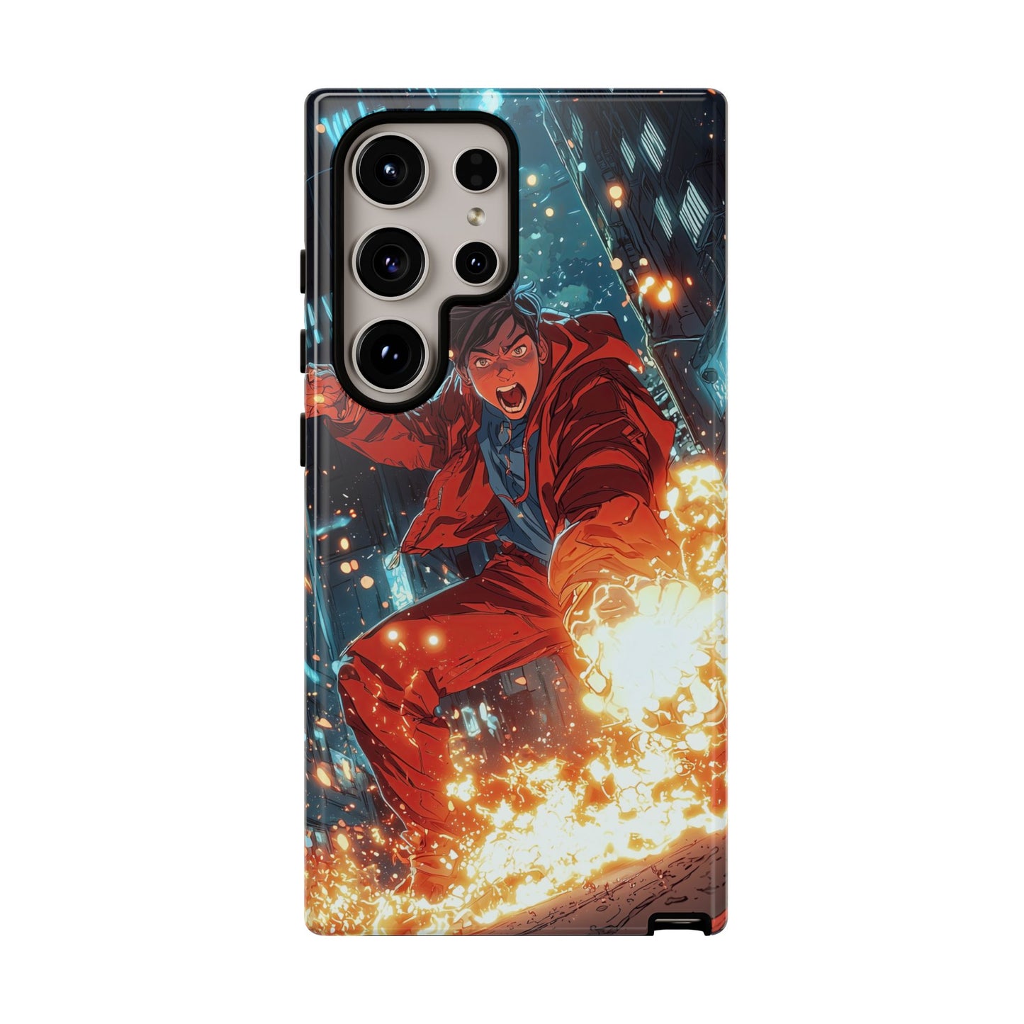 Urban Firestarter | Neon Blaze Hero Phone Case for iPhone, Samsung & Pixel