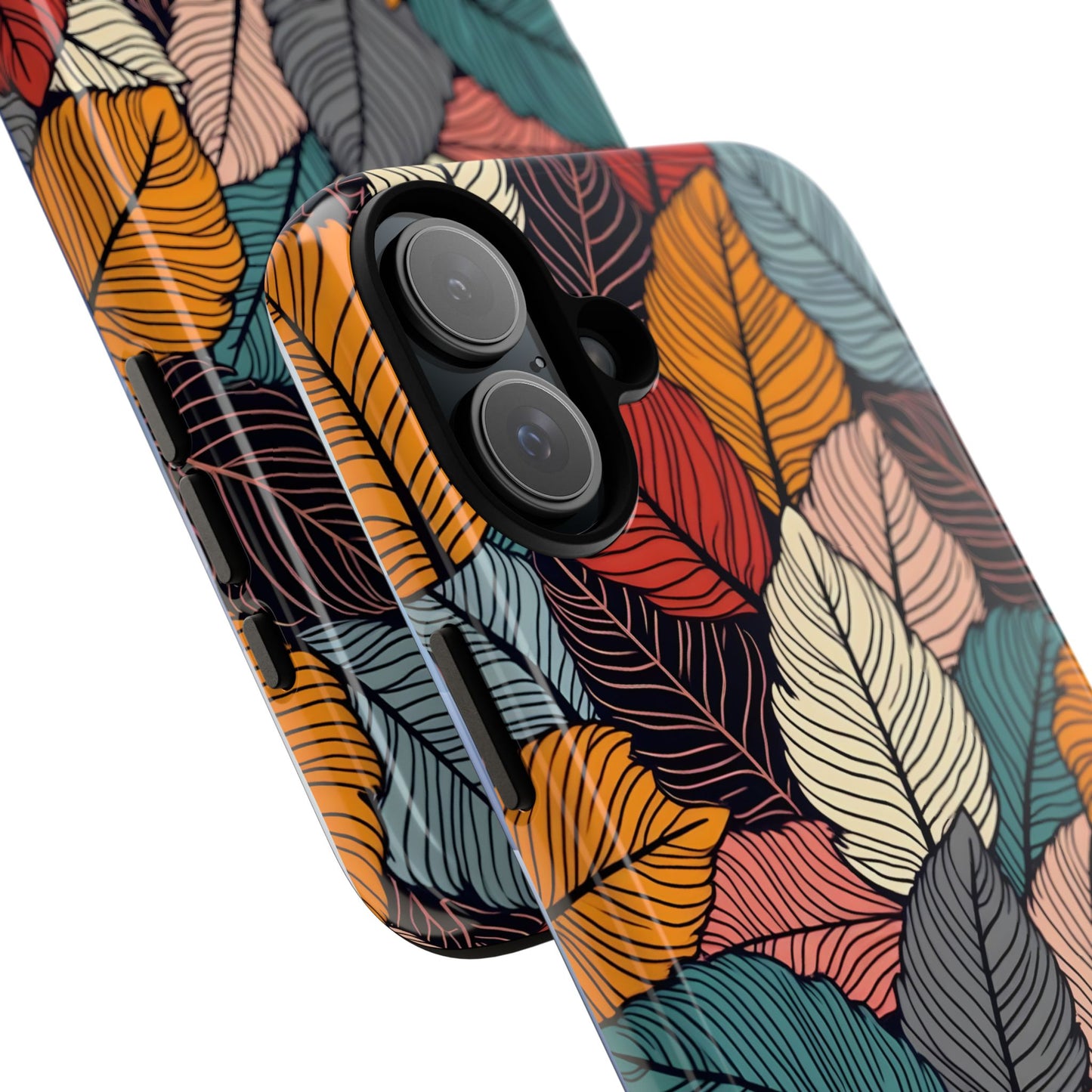 Colorful Abstract Leaves Pattern Design