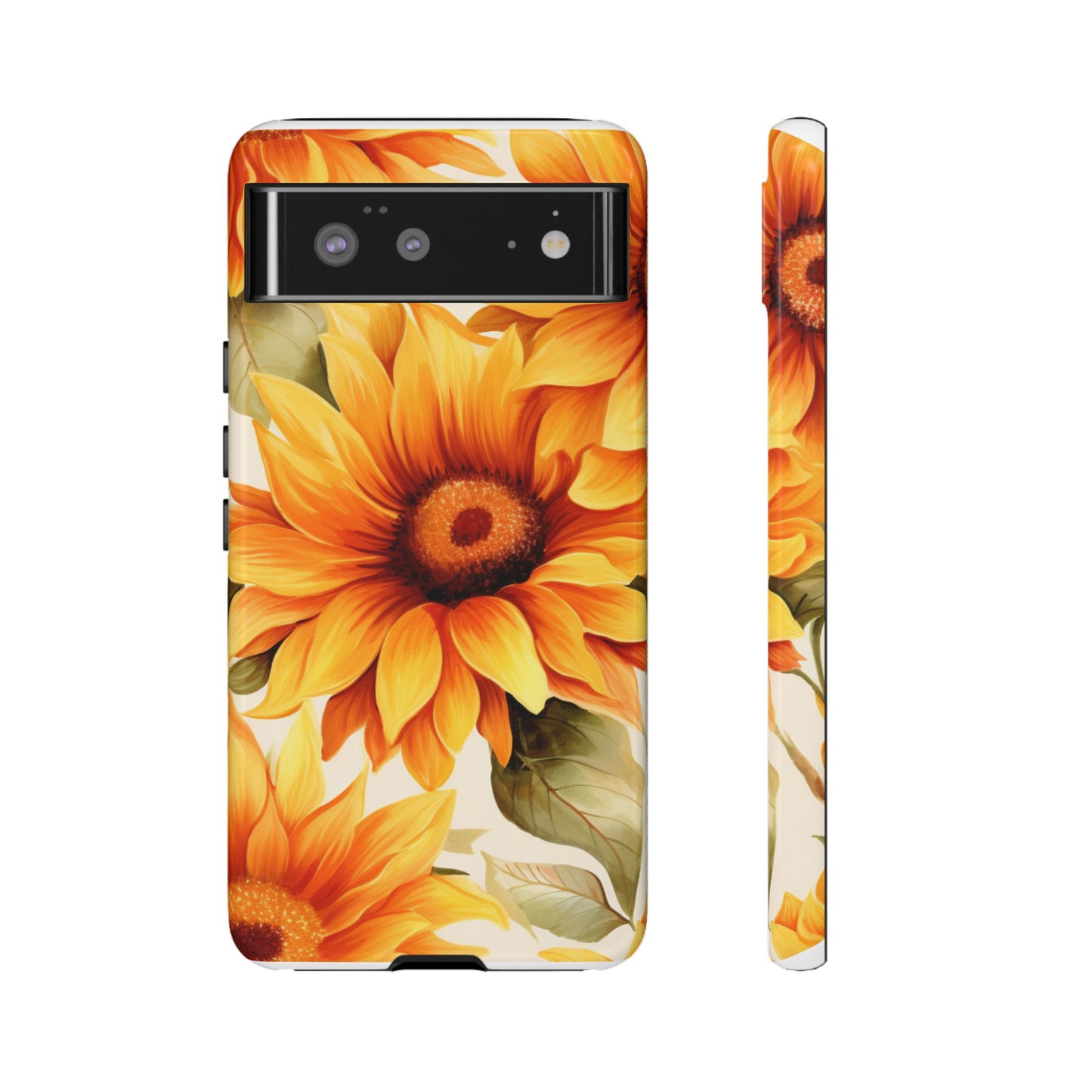 Golden Sunflower Glow Mobile Case – Radiant & Elegant