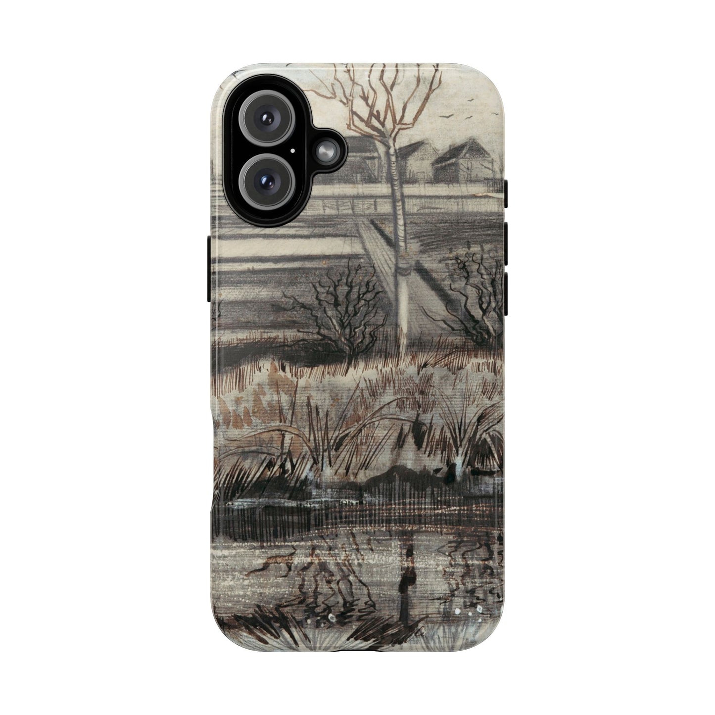 Vincent Van Gogh Lake Painting Phone Case - iPhone, Samsung, Google Pixel - Artistic Impressionist Cover