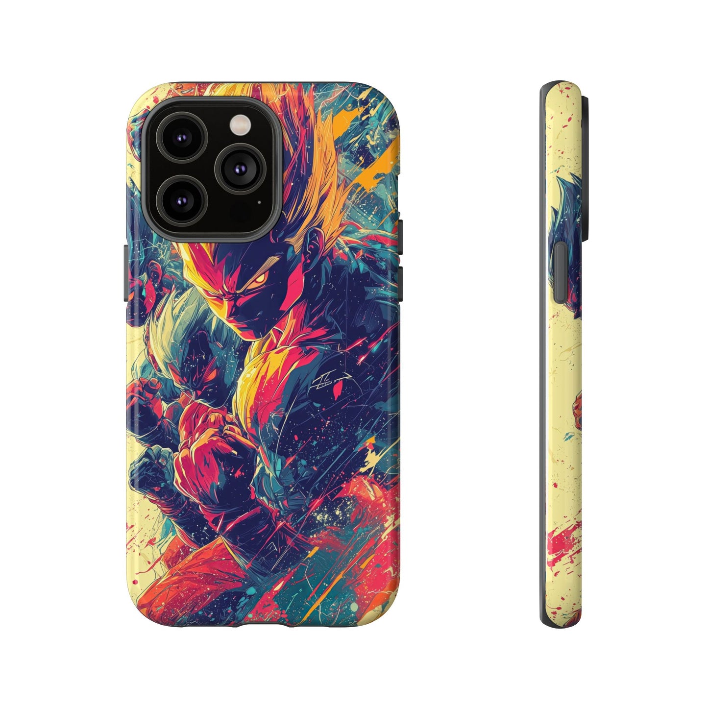 Saiyan Fury | Anime Warrior Power Surge | Comic Style Dragon Battle Phone Case for iPhone, Samsung & Pixel