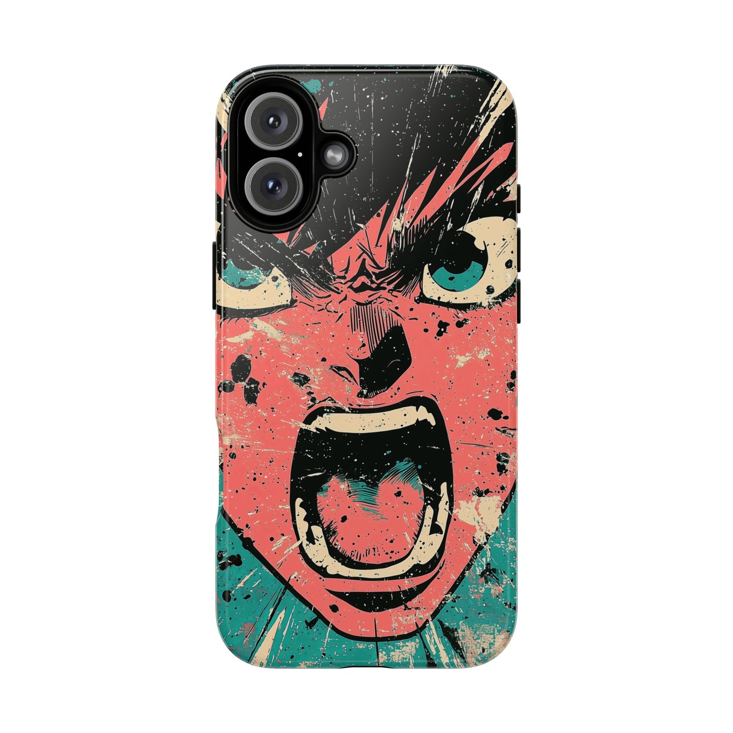 Rage Unleashed | Retro Scream Manga Phone Case for iPhone, Samsung & Pixel