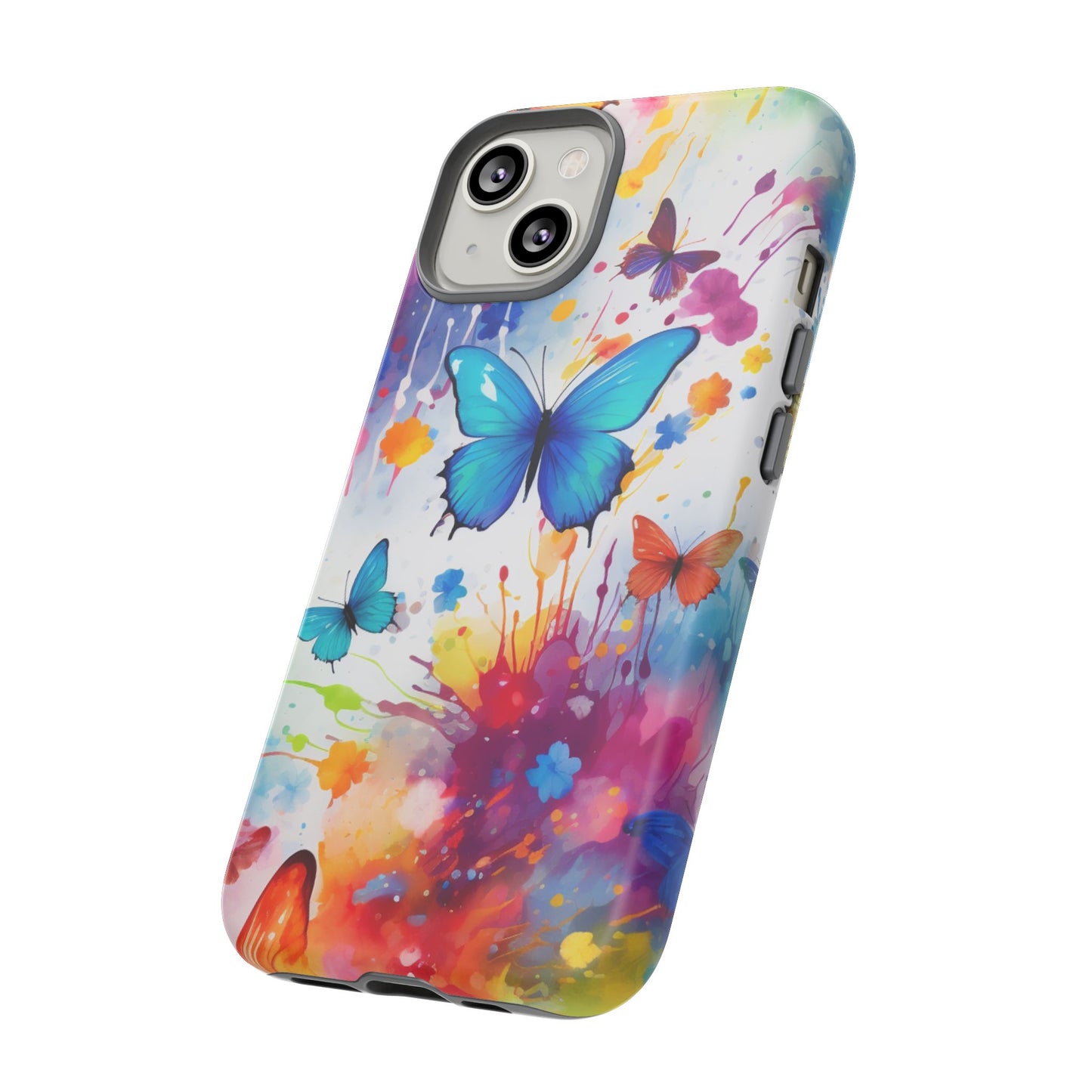 Vibrant Watercolor Butterfly Mobile Case