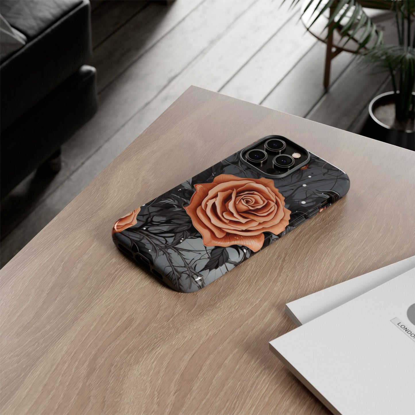 Mystic Noir Rose Mobile Case