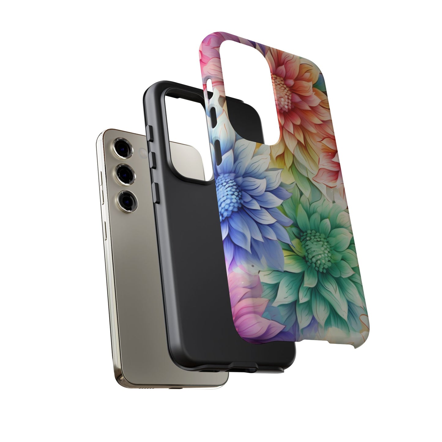 Rainbow Bloom Mandala Floral Mobile Case