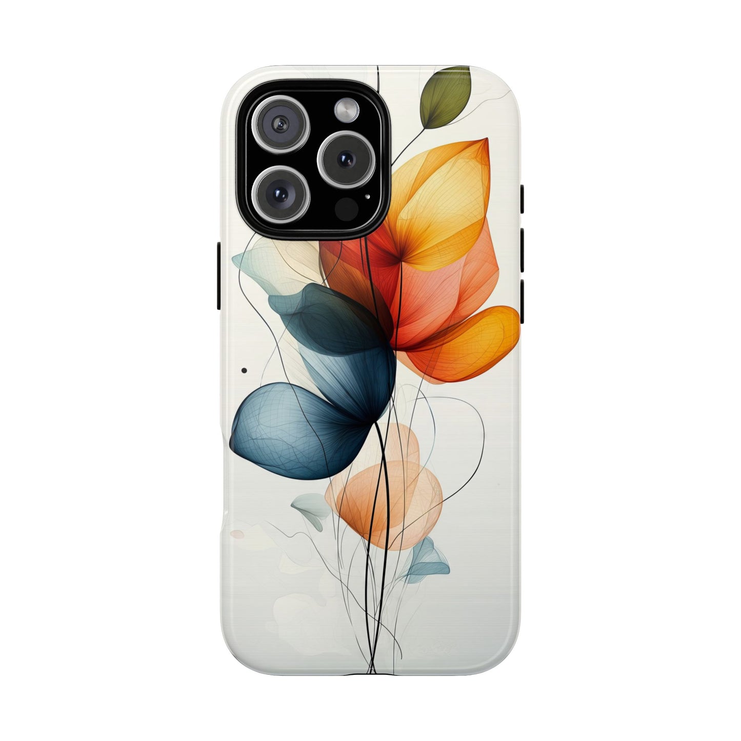Whispering Petals – Elegant Floral Art Case for iPhone, Pixel & Samsung