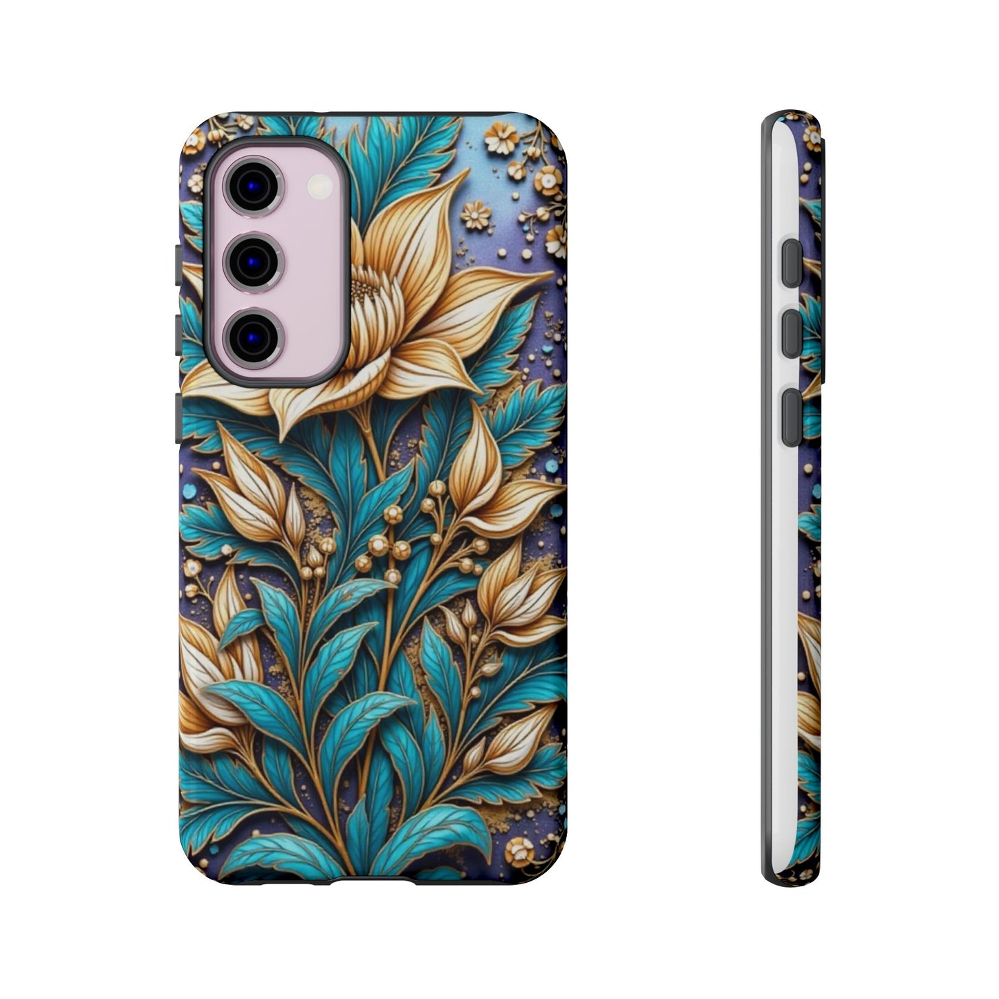 Golden Chrysanthemum: Floral Stained Glass Masterpiece