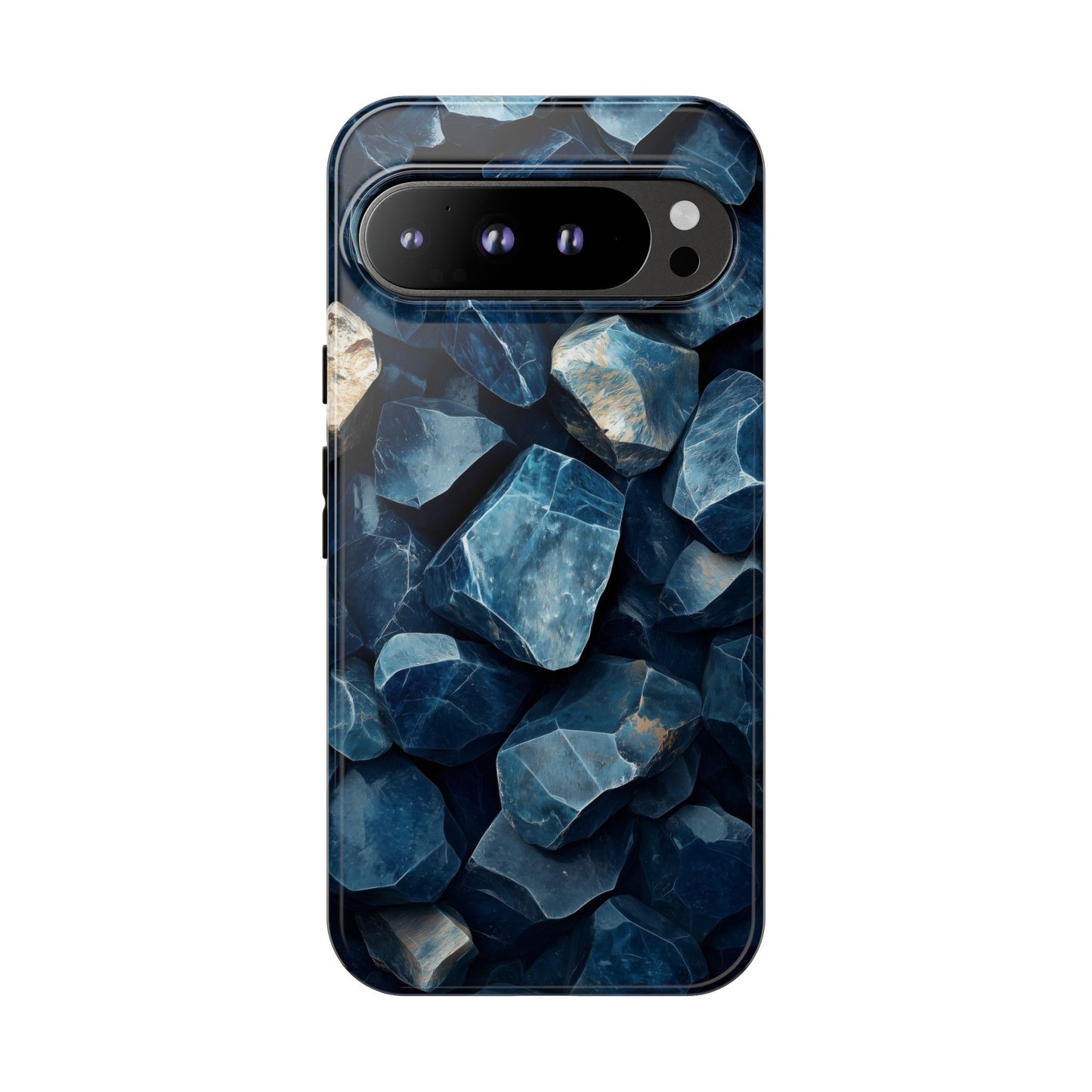 Mystic Blue Crystals Print Phone Case for iPhone, Google Pixel, Samsung