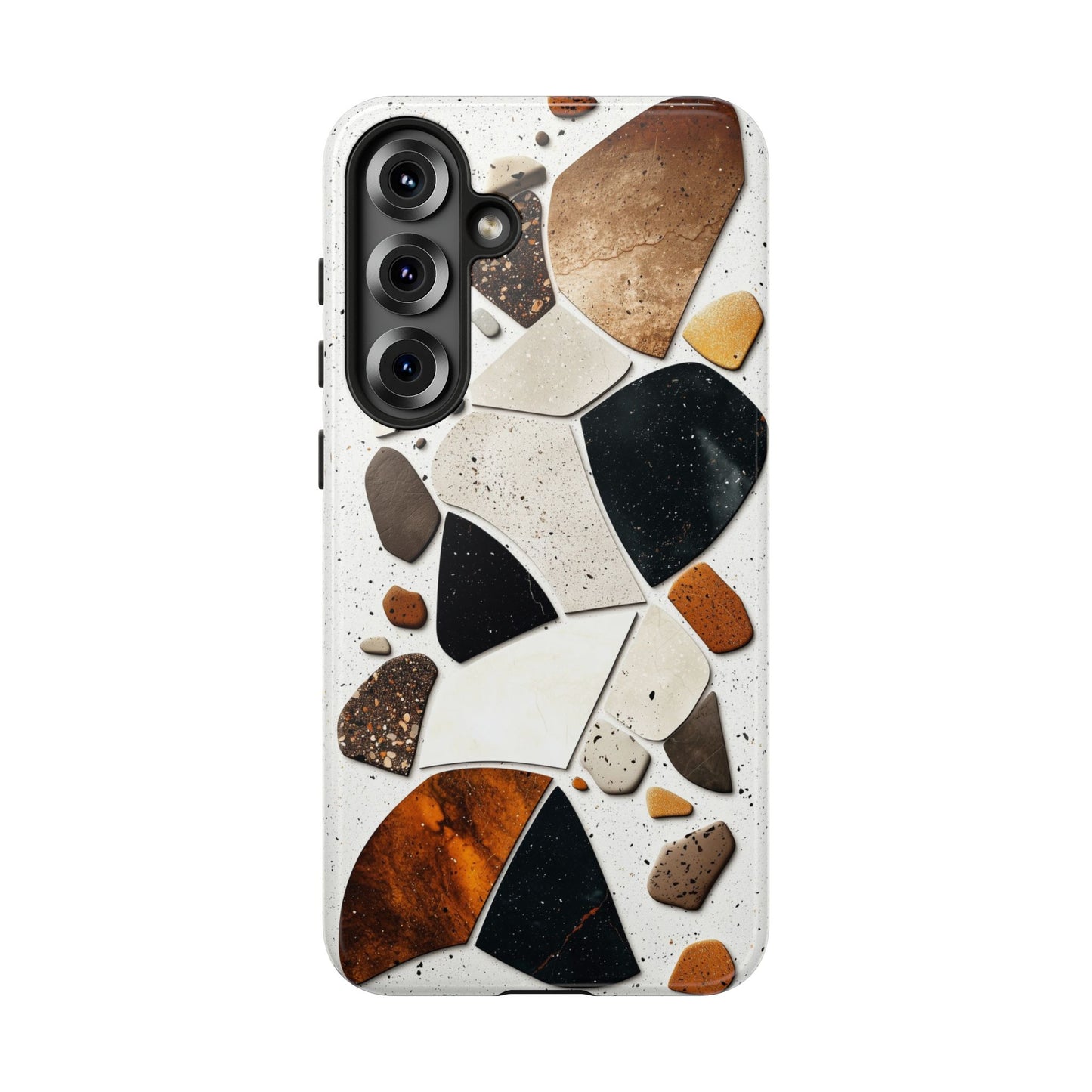 Earthy Terrazzo Abstract Phone Case β Natural & Bold for iPhone, google Pixel & Samsung