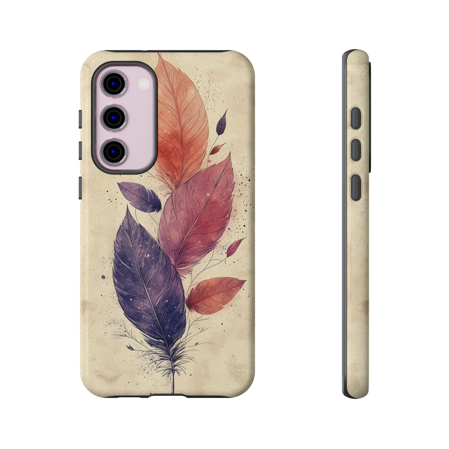 Boho Feather Bloom Phone Case for iPhone, Pixel & Samsung
