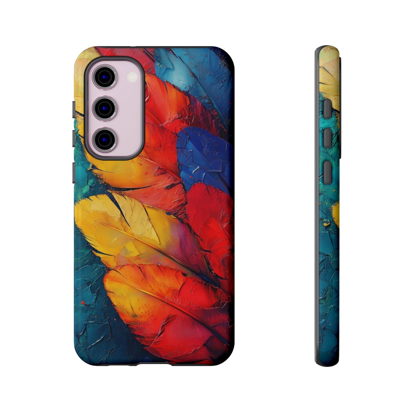 Tropical Macaw Feather Phone Case for iPhone, Samsung & Google Pixel