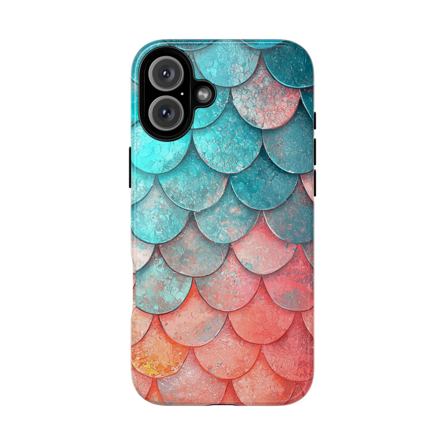 Serene Waves – Colorful Fish Scale Phone Case for iPhone, Pixel & Samsung